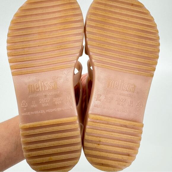 Mel Dreamed by Melissa Flox Sandals‎ Beige Size 11 - Picture 10 of 11